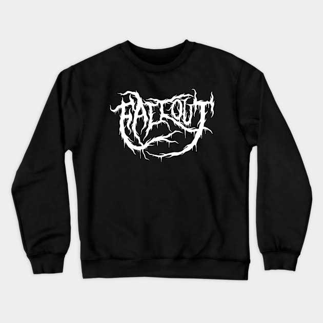 Fallout - Metal style band shirt. Crewneck Sweatshirt by bangart